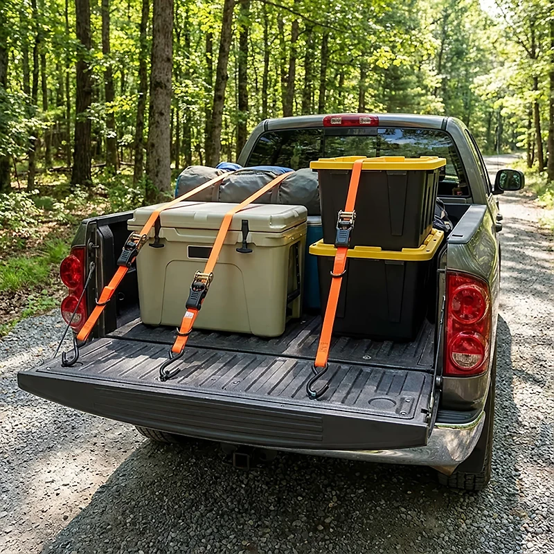 CargoLoc 8' Hi-Viz Ratchet Tie-Downs 4-Pack