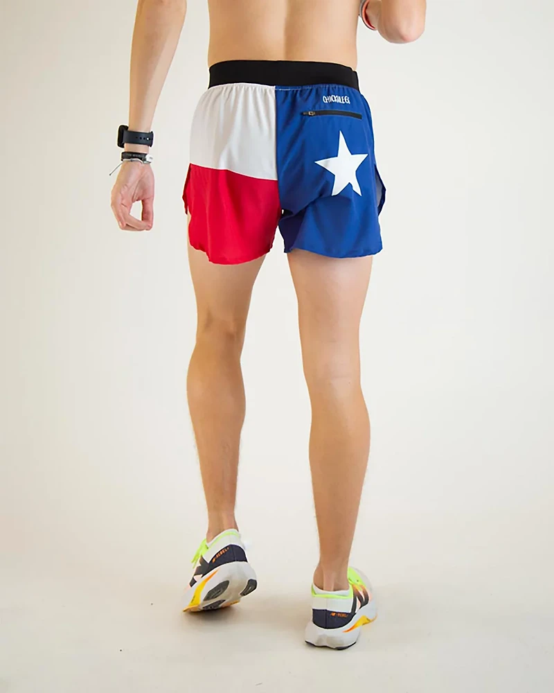 Chicknlegs Men's Texas Flag Half Split Shorts 4