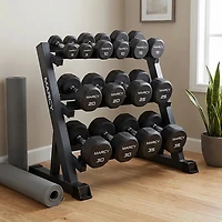 Marcy Deluxe 3-Tier Dumbbell Rack