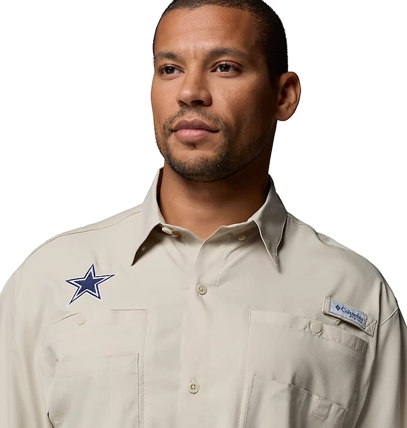 Columbia Sportswear Men's Dallas Cowboys PFG Tamiami Fishing Shirt
