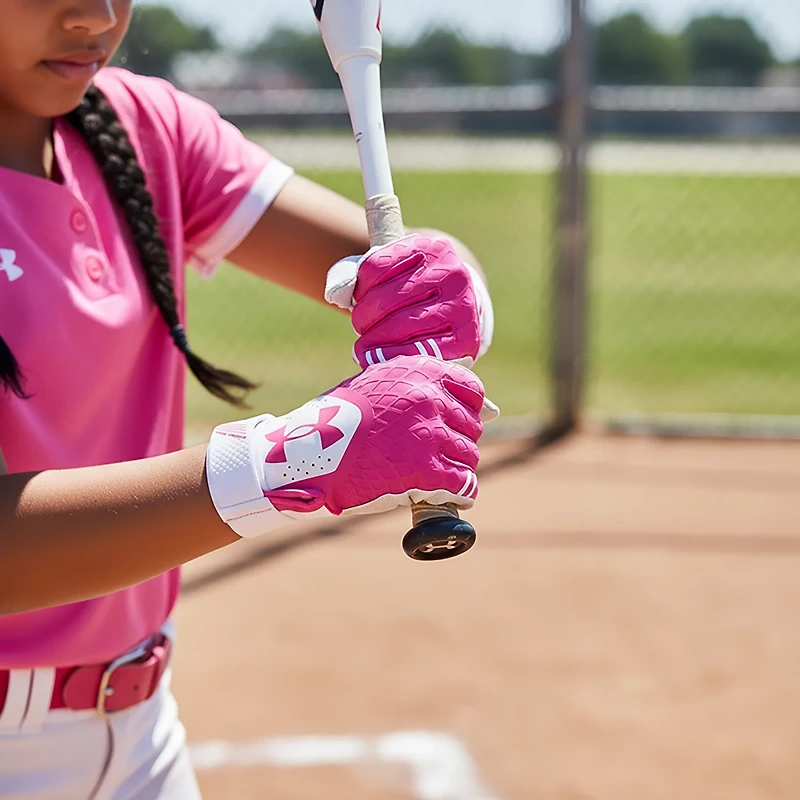 Under Armour Kids' Glyde Softball Batting Gloves