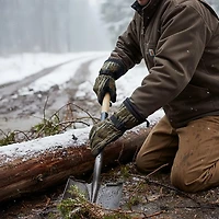 Carhartt Men's Waterproof Insulated Camo Gauntlet Gloves