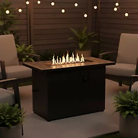 Mosaic Livingston Rectangular Gas Firepit Table