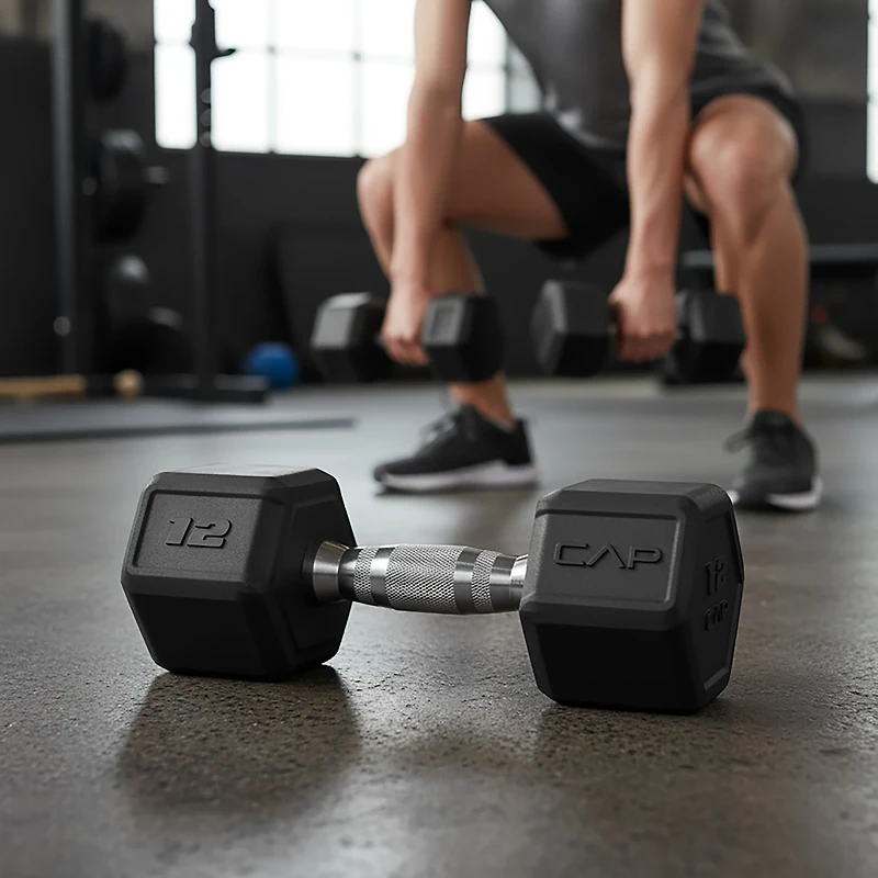 CAP Barbell Coated Hex Dumbbell- Single