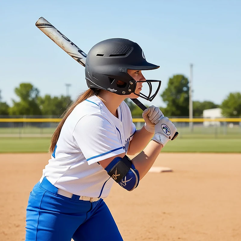 Rawlings Kids' RX2 1 Tone Matte Helmet with Softball Cage
