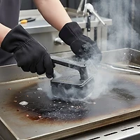Mr. Bar-B-Q Bristle Free XL Griddle Steam Clean Brush Powered By Scrub Daddy