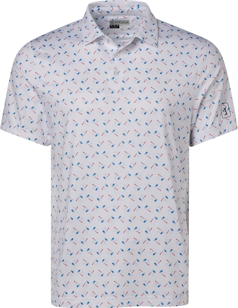 PGA TOUR Men's Golf Gear Novelty Polo Shirt