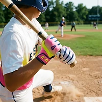 EASTON Boys' Walk-Off Ethos DUB Batting Gloves