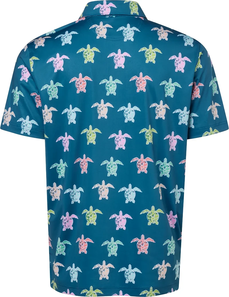 Chubbies Men's The Turtally Awesome Performance Polo Shirt