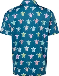 Chubbies Men's The Turtally Awesome Performance Polo Shirt