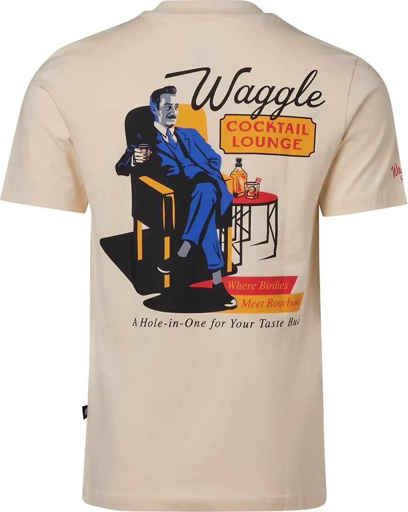 Waggle Golf Men's 3 Cocktail Lounge T-shirt
