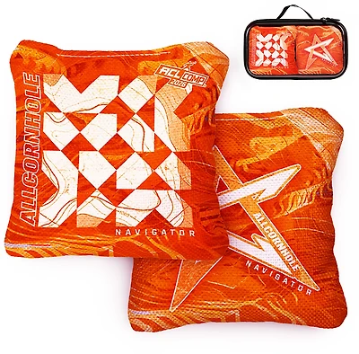 American Cornhole League Comp Orange Navigator Cornhole Bags