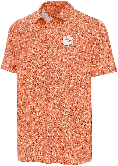Antigua Men's Clemson Tigers Botanic Polo Shirt