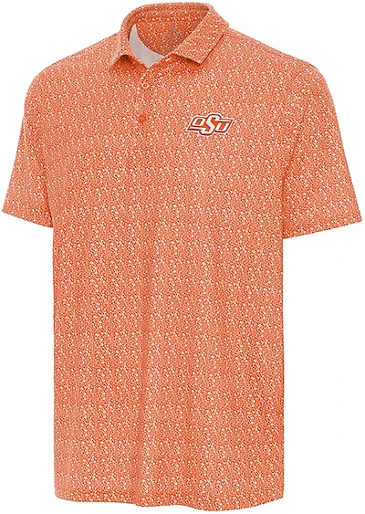 Antigua Men's Oklahoma State Cowboys Botanic Polo Shirt