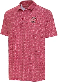 Antigua Men's Ohio State Buckeyes Botanic Polo Shirt