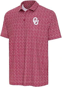 Antigua Men's Oklahoma Sooners Botanic Polo Shirt