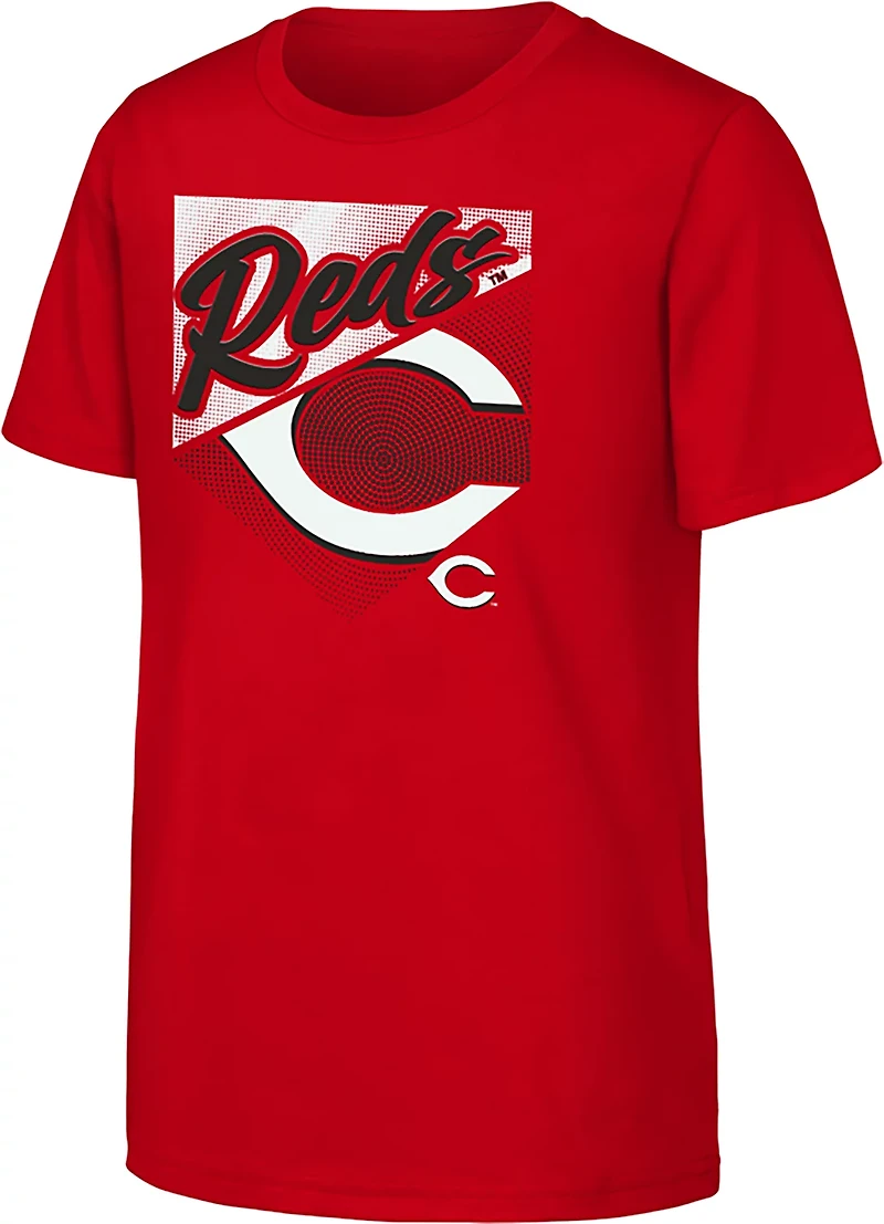 Outerstuff Boys' Cincinnati Reds Prime Plate Graphic T-shirt