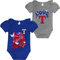 Outerstuff Infants' Texas Rangers Hop Base Creeper Set 2-Pack