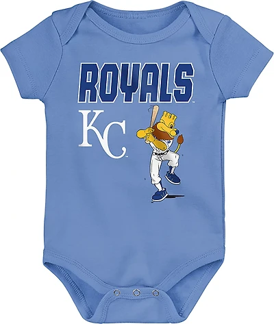 Outerstuff Infants' Kansas City Royals Home Plate Creeper Set 3-Pack