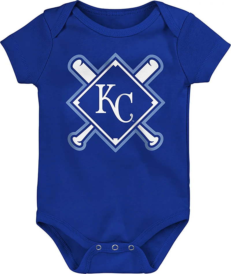 Outerstuff Infants' Kansas City Royals Home Plate Creeper Set 3-Pack