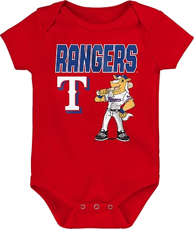 Outerstuff Infants' Texas Rangers Home Plate Creeper Set 3-Pack