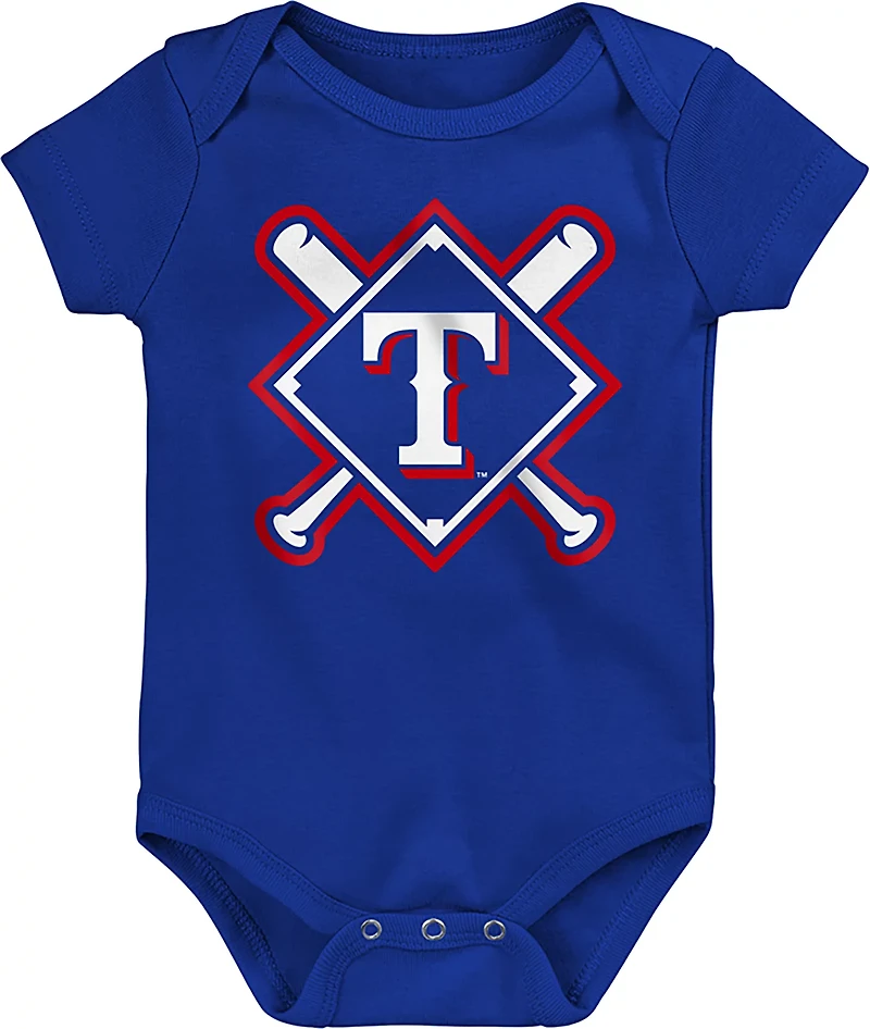 Outerstuff Infants' Texas Rangers Home Plate Creeper Set 3-Pack