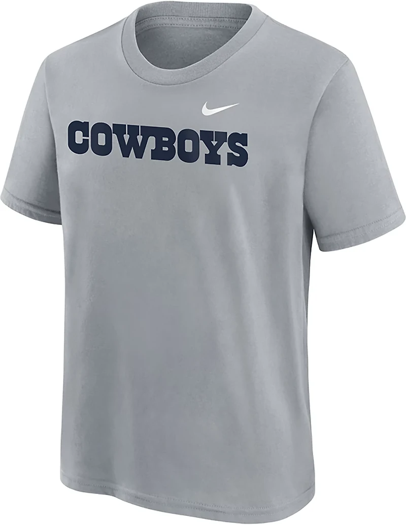 Nike Boys' Dallas Cowboys NFL Wordmark Graphic T-shirt