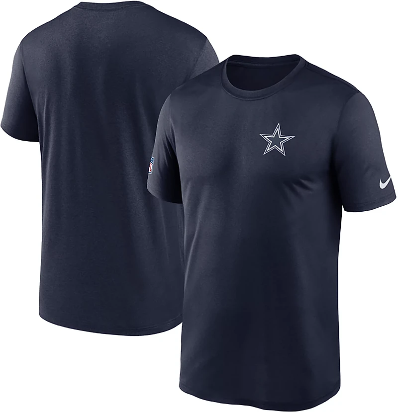 Nike Men's Dallas Cowboys Dri-Fit Small Logo Legend Graphic T-shirt