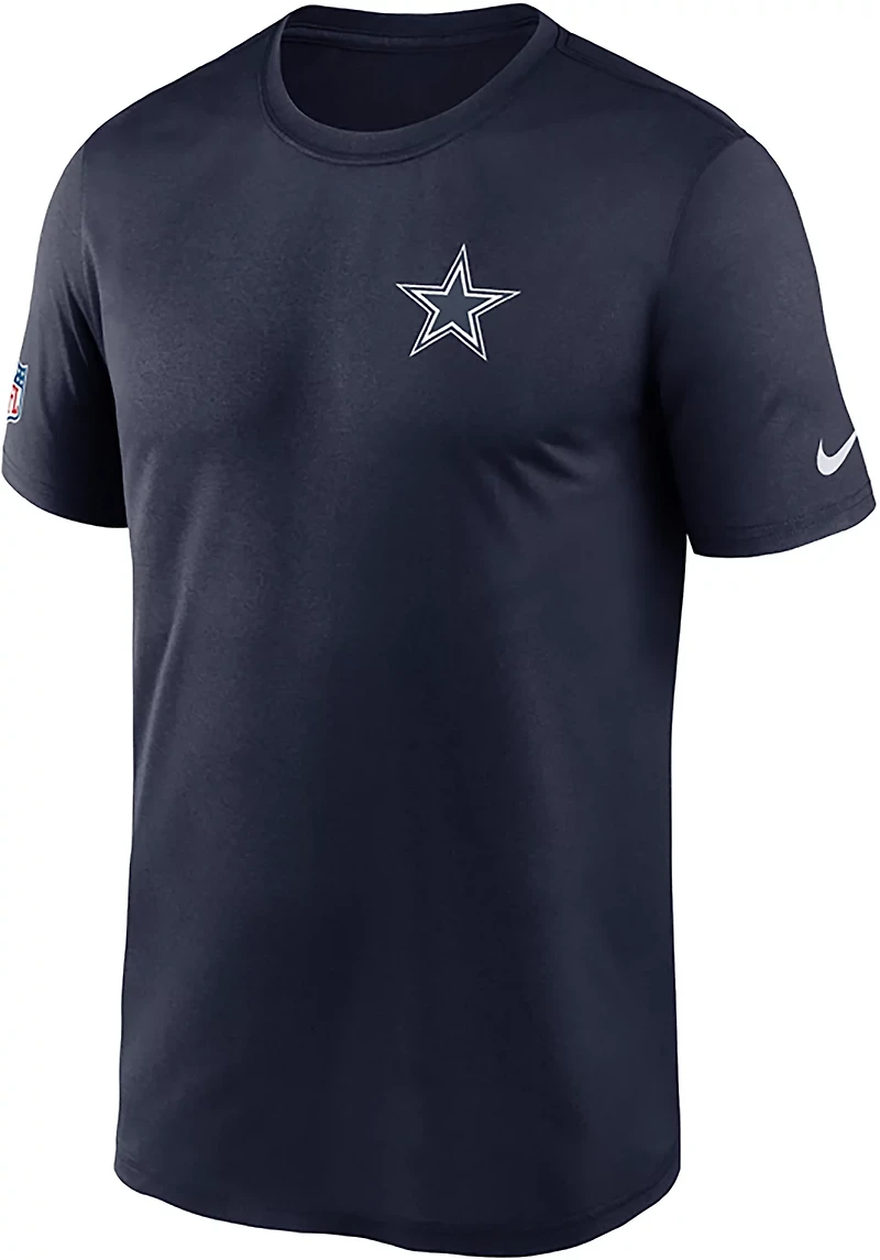 Nike Men's Dallas Cowboys Dri-Fit Small Logo Legend Graphic T-shirt
