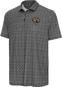 Antigua Men's Jacksonville Jaguars Botanic Short Sleeve Polo Shirt