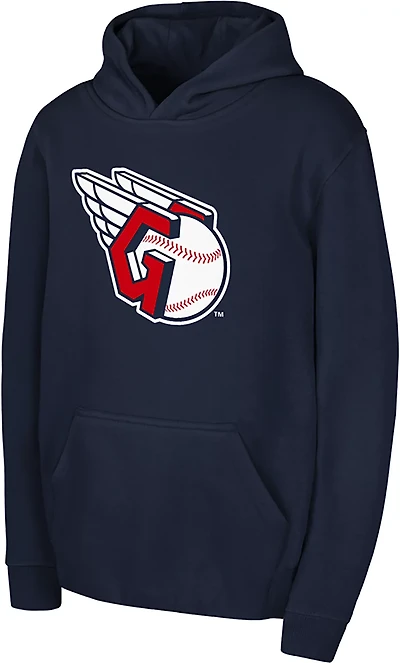Outerstuff Boys' Cleveland Guardians Primary Logo Hoodie