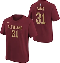 Nike Kids' Cleveland Cavaliers Jarrett Allen #31 Icon Name & Number T-shirt