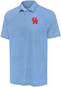 Antigua Men's Houston Cougars Primary Logo Mosaic Short Sleeve Polo Shirt