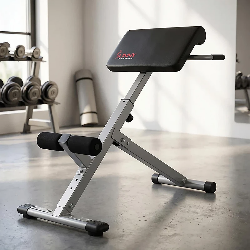 Sunny Health & Fitness 45-Degree Hyperextension Roman Chair