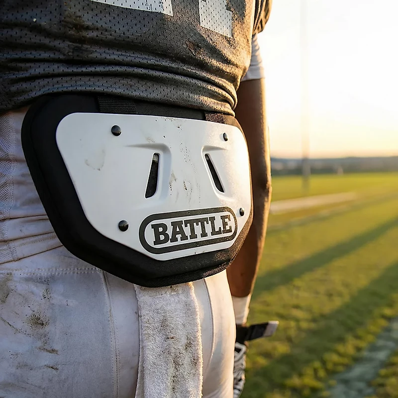 Battle Men's Football Chrome Back Plate
