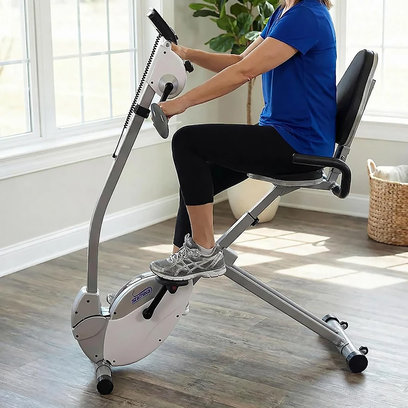 Stamina Recumbent Exercise Bike with Upper Body Exerciser