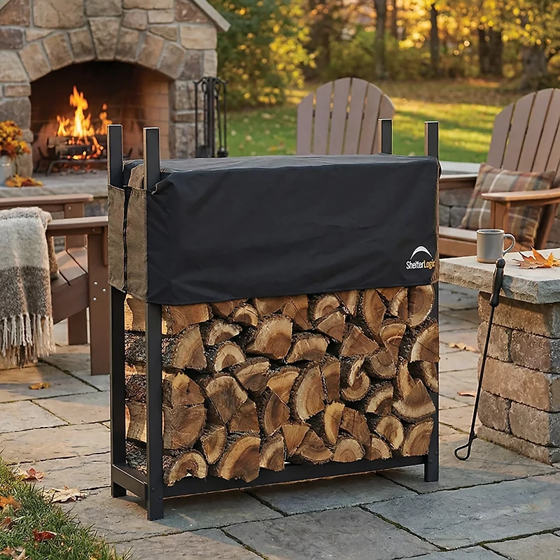 ShelterLogic 4 ft Ultra Duty Firewood Rack with Cover