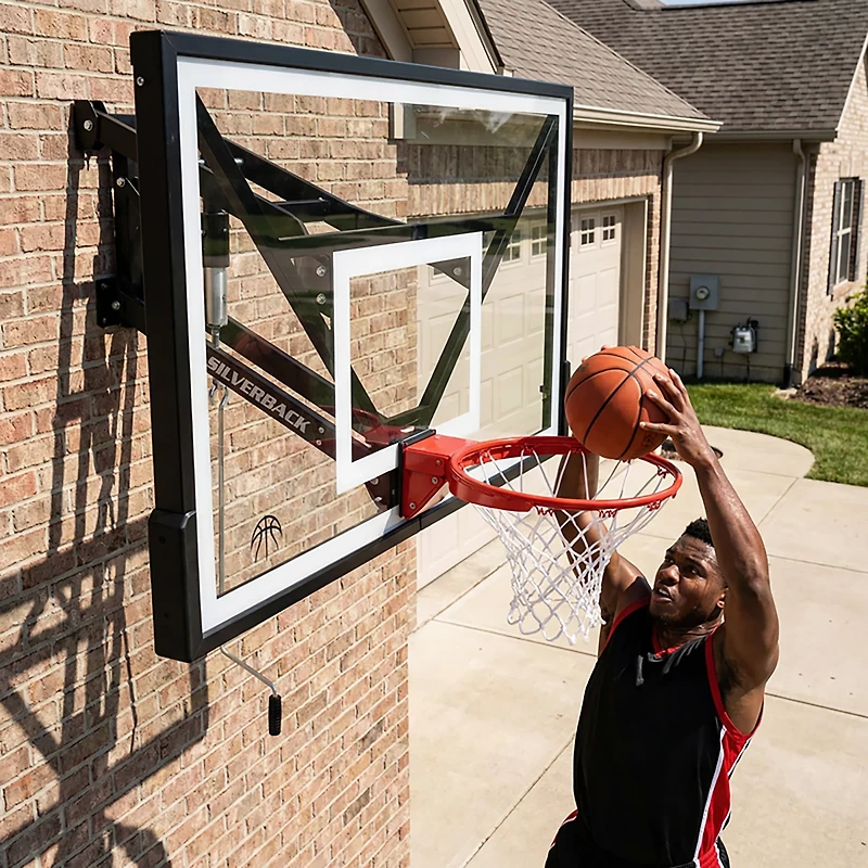 Silverback NXT 54 in Steel Wall-Mounted Basketball Hoop