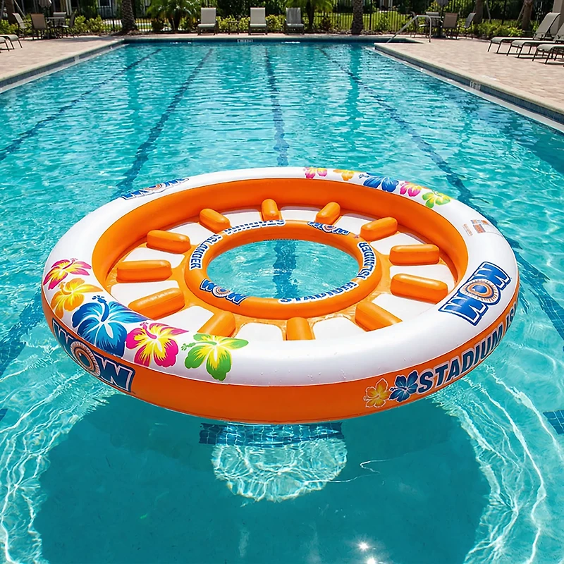 WOW Watersports Stadium Islander 12-Person Inflatable Pool Lounge