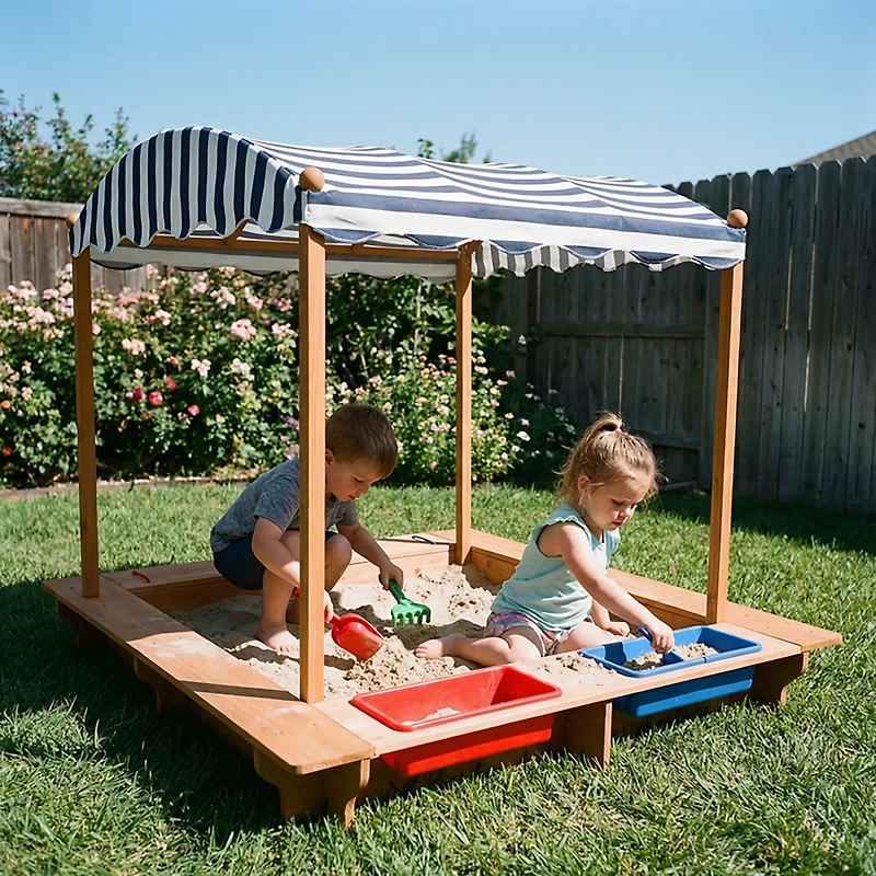 KidKraft Outdoor Sandbox with Canopy