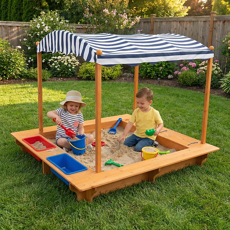 KidKraft Outdoor Sandbox with Canopy