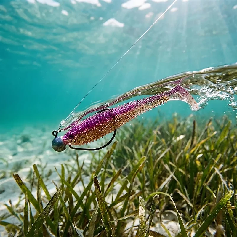 Bass Assassin Lures Lit'l Boss Saltwater Swimbait 6-Pack
