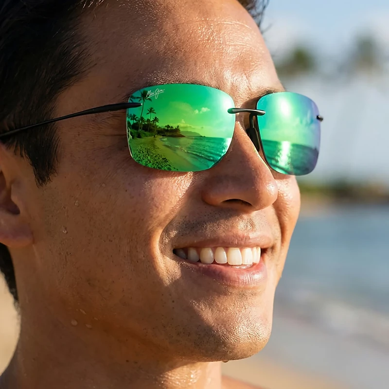 Maui Jim Hema Rimless Polarized Sunglasses