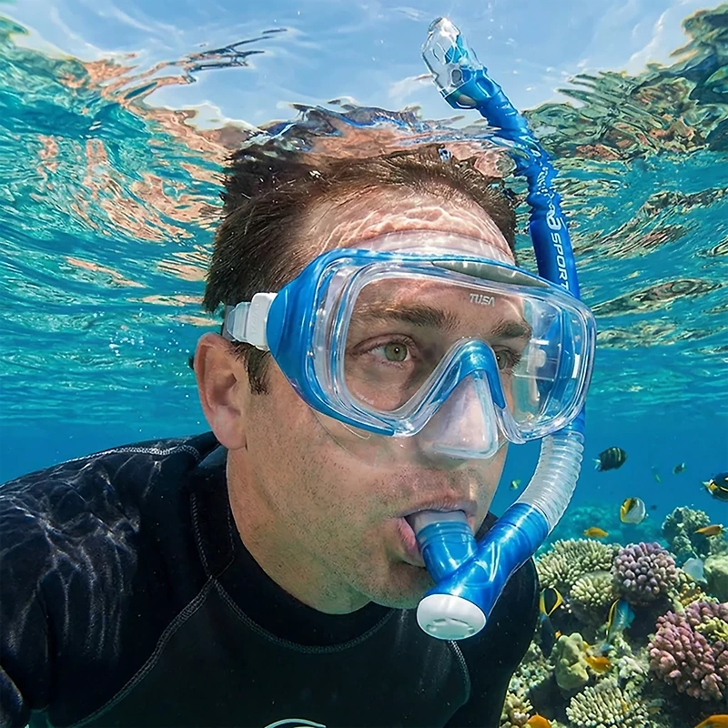 TUSA Imprex Adults' 3-D Purge Mask and Dry Snorkel Combo