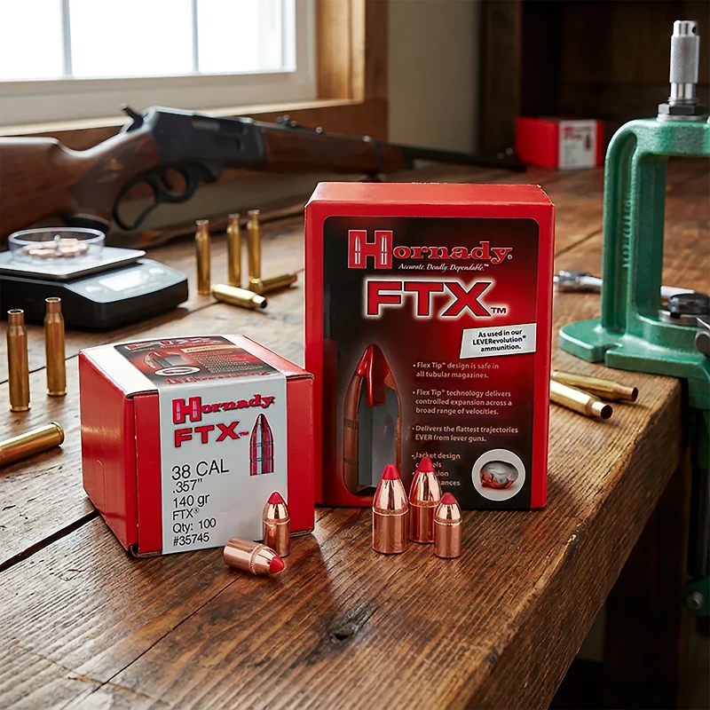 Hornady FTX 35 Caliber 165-Grain Reloading Bullets