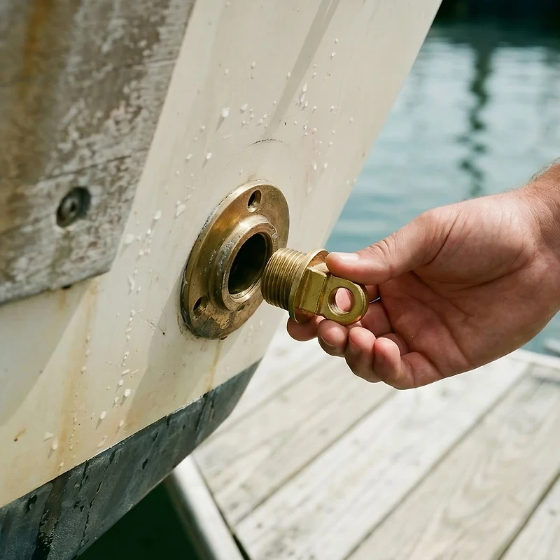 Marine Raider Garboard 1-Way Boat Drain Plug