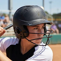Mizuno Adults' MVP Series Solid Batting Helmet with Fast-Pitch Softball Mask