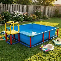 Funphix Build n' Splash Buildable Swimming Kids Pool