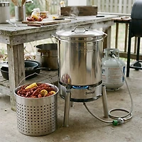 Bayou Classic 62 qt Stainless Cooker Kit