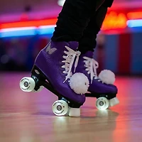 Epic Skates Butterfly Light-Up Quad Roller Skates